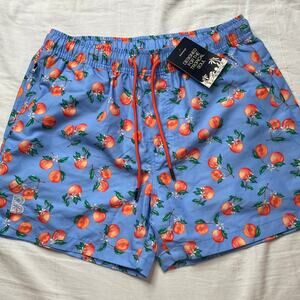 NWT Blackbough Citrus Sky Swim Trunks Shorts Sz Small Men's Mesh Lined